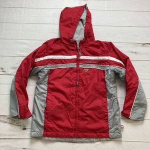 Sideout Unisex Kids Red Windbreaker Jacket Size M